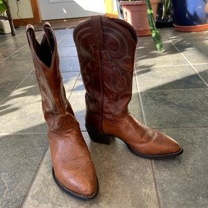 Tony Lama Mens Size 9 Leather Cowboy Boots